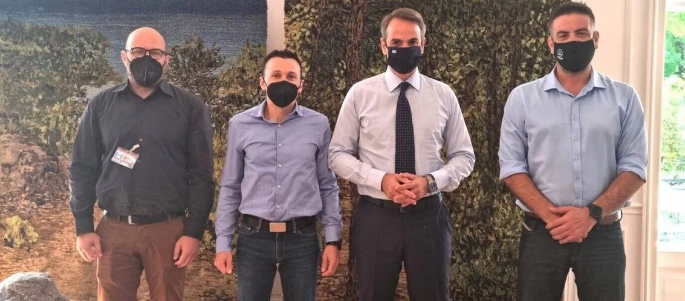 Συνάντηση του Εργοστασιακού Σωματείου Ναυπηγείων Σύρου με τον Κυριάκο Μητσοτάκη